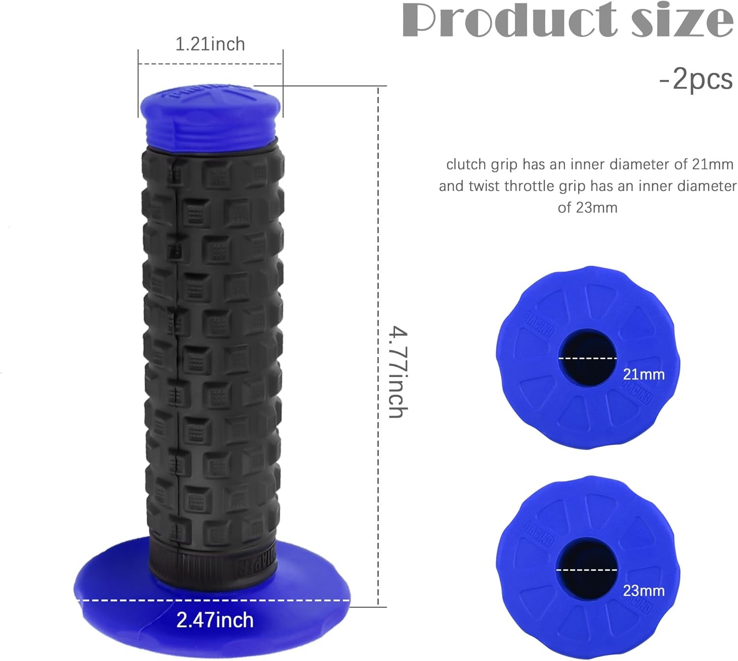 Dirt Bike Grips,7/8» Motorcycle Grips,Non-Slip Motorcycle Parts Motorcycles Han