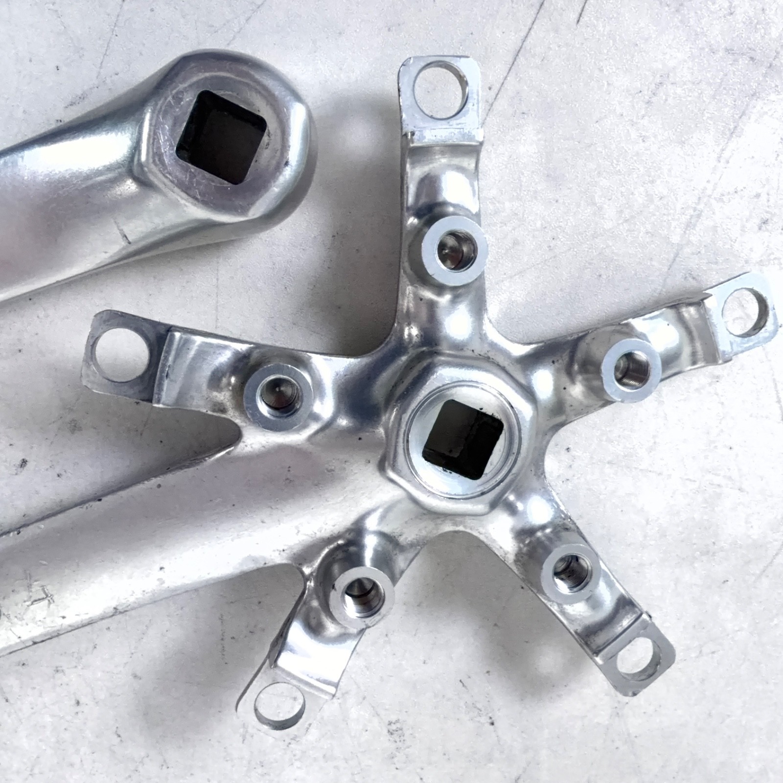 Campagnolo Mirage Triple Crank Arm Set 135/74 BCD, 170mm Arms, Silver /w Screws