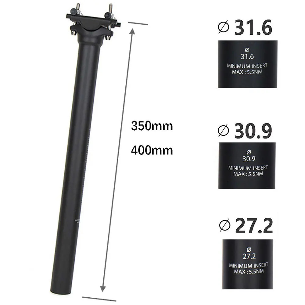 ELITA ONE Carbon Fiber Seatpost for MTB/Road Bike 27.2/30.9/31.6mm Diameter