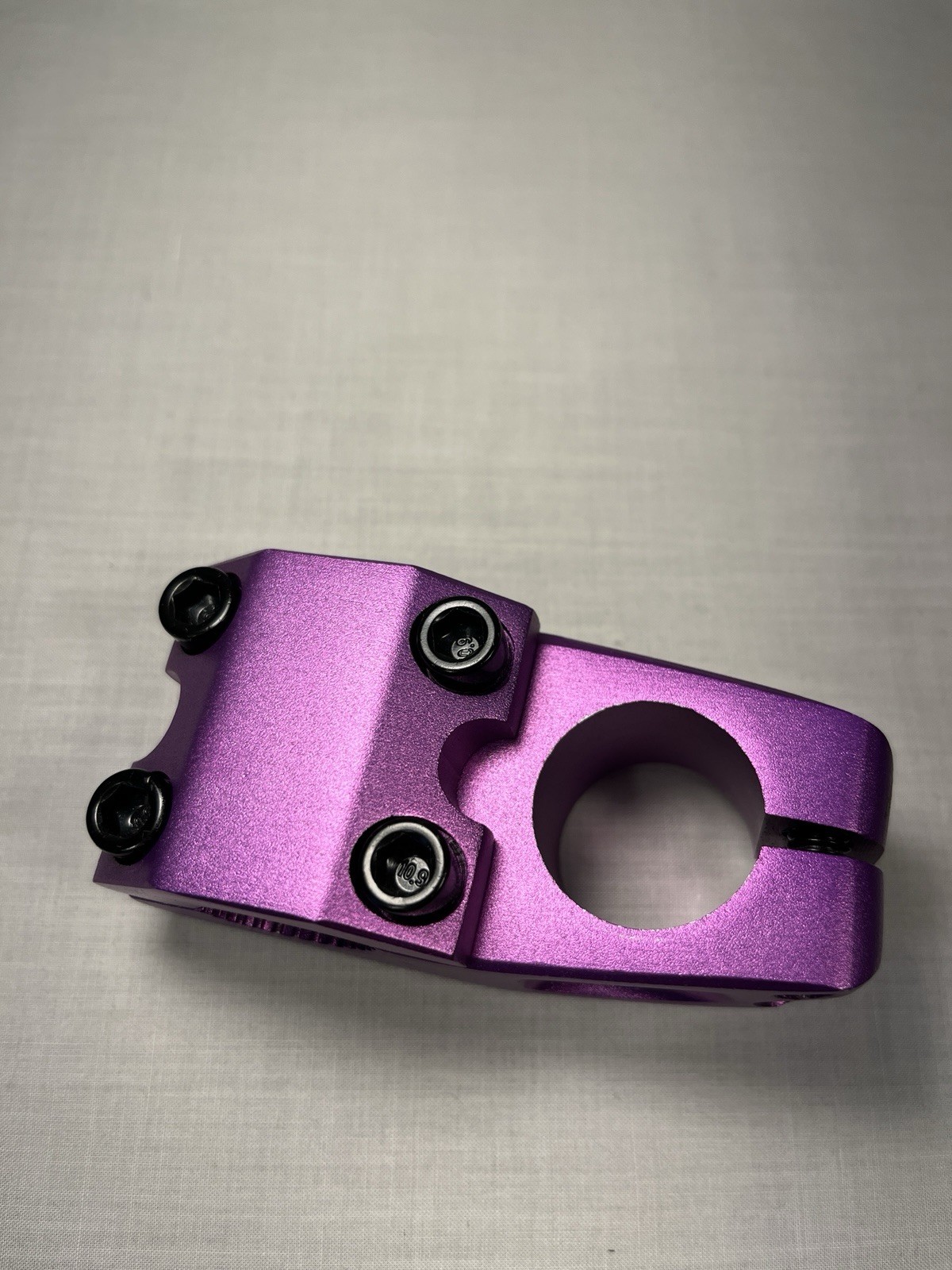 Purple Anodized BMX Top Load Stem —Aluminum, Black Hardware, Excellent Condition