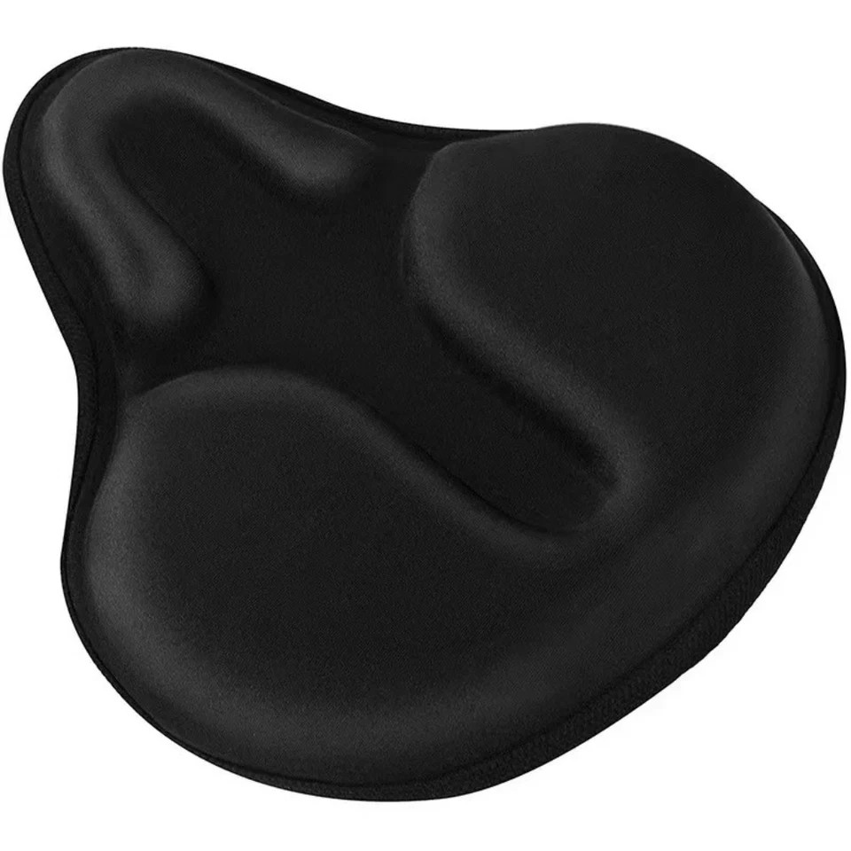 Comfort Bike Seat Cushion Soft Gel Extra Wide Big Bum Bicycle Saddle Pad Sport