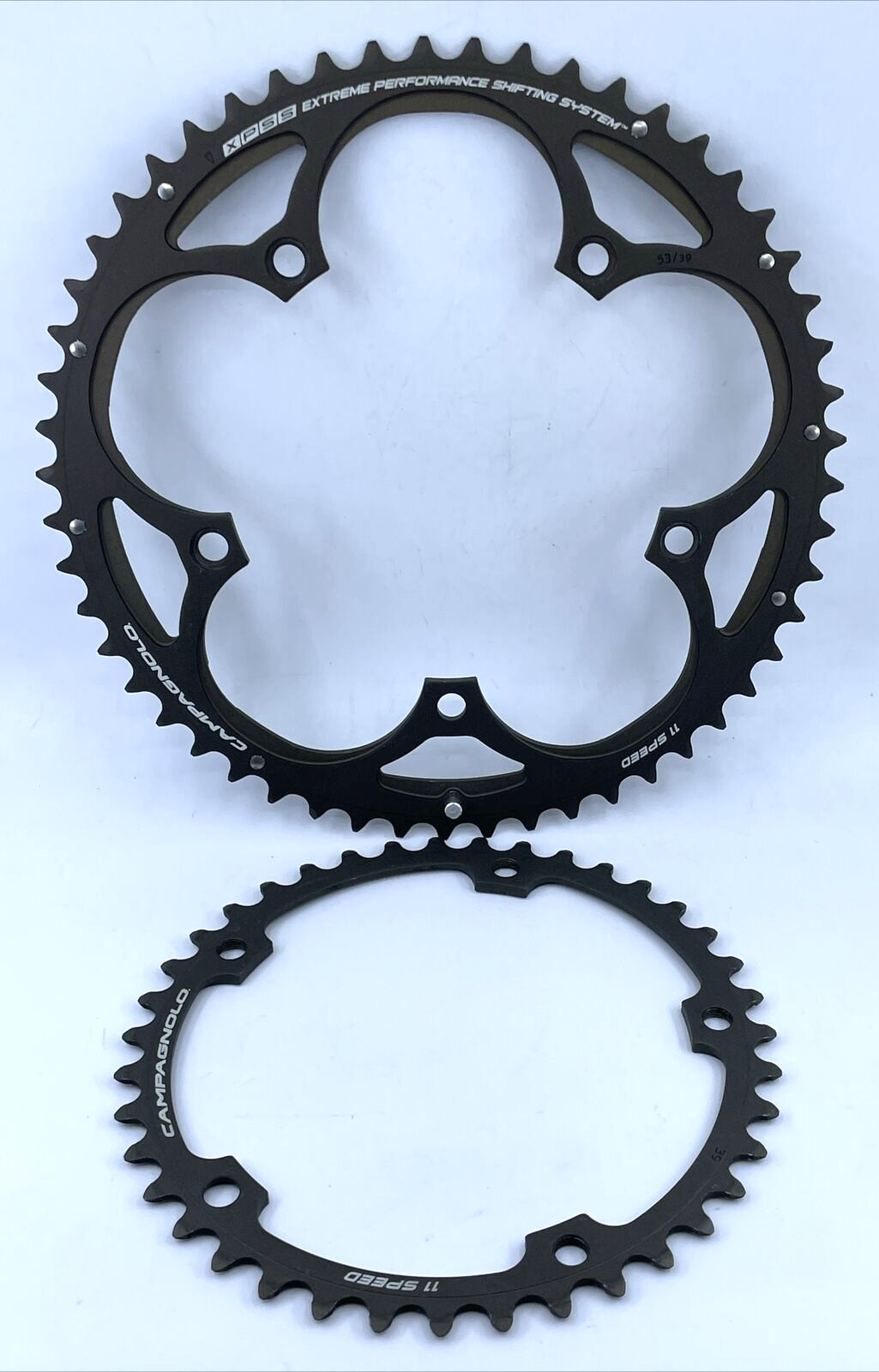 Campagnolo SUPER RECORD XPSS 5-arm 135mm BCD 52/39-tooth Chainring Set 11-Speed