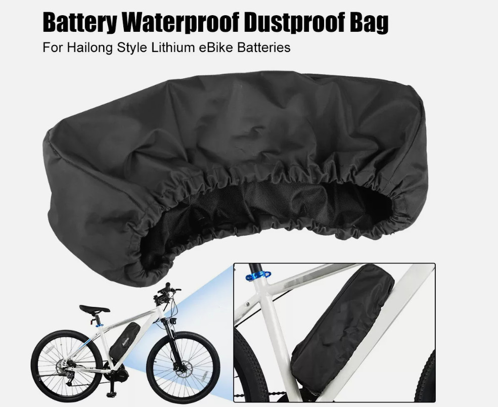 Hailong EBike Battery Waterproof Protect Cover 390*105*120mm