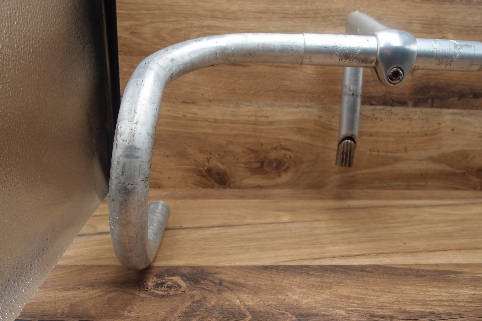 road bike drop bar Sakae Road Champion Japan + quill stem SR Forged AX-100