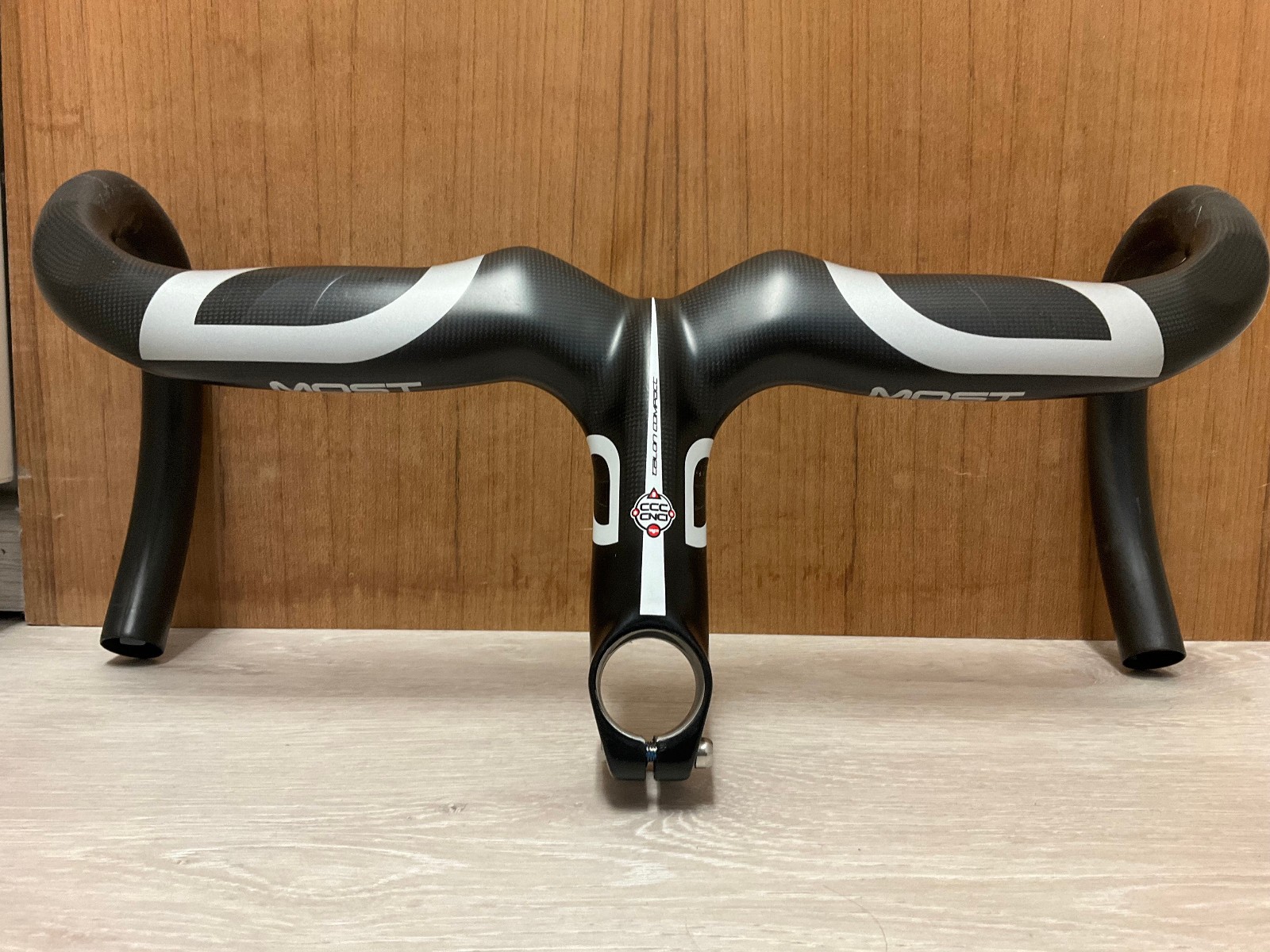 NOS Pinarello Most Talon Carbon Compact Integrated One Piece Handlebar Handlebar