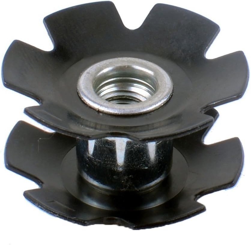 Durable Alloy Steel 1-1/8 Inch Star Nuts for Secure Bike Headset Installation