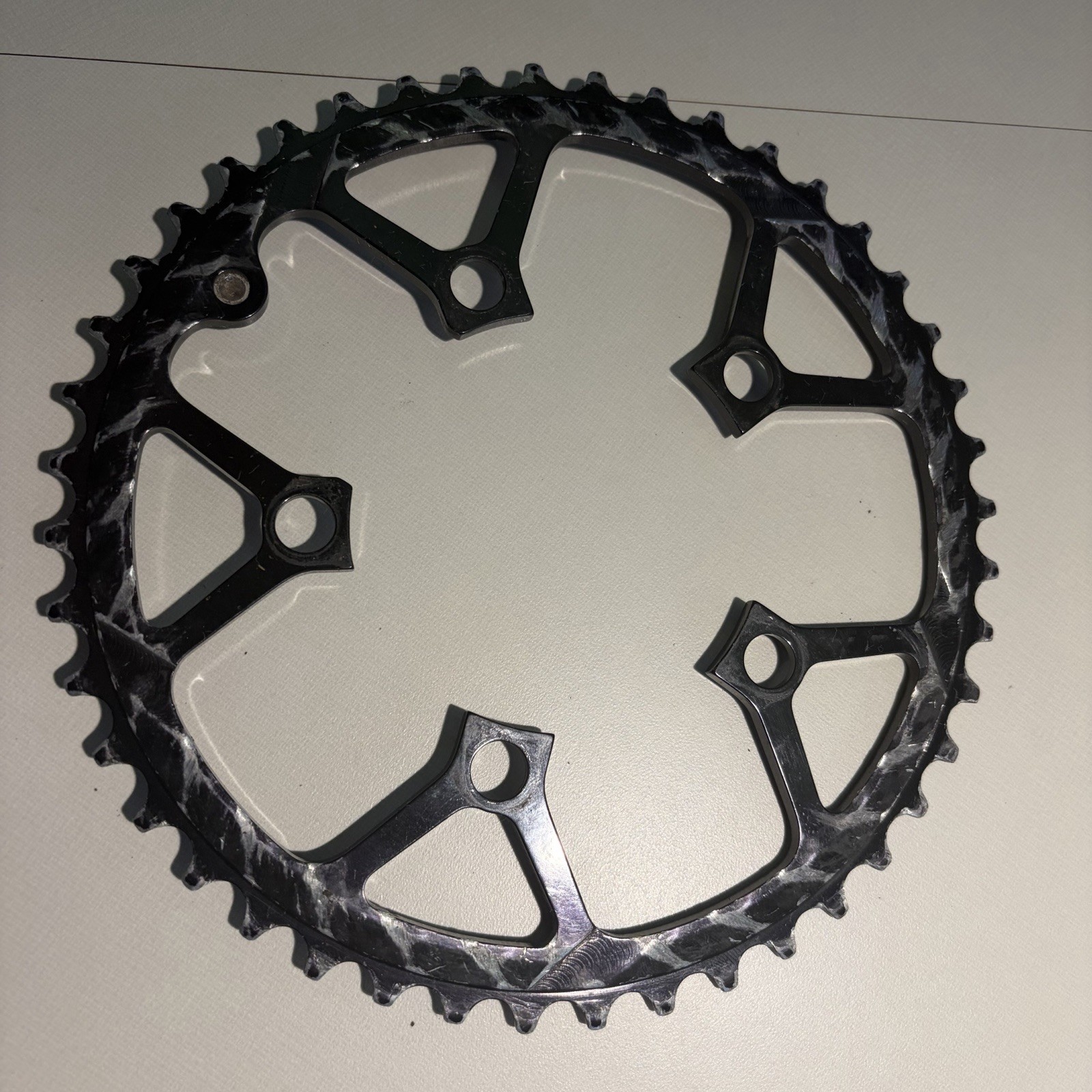 Kooka 44T Black Anodized Chainring 94 BCD USA Vintage MTB