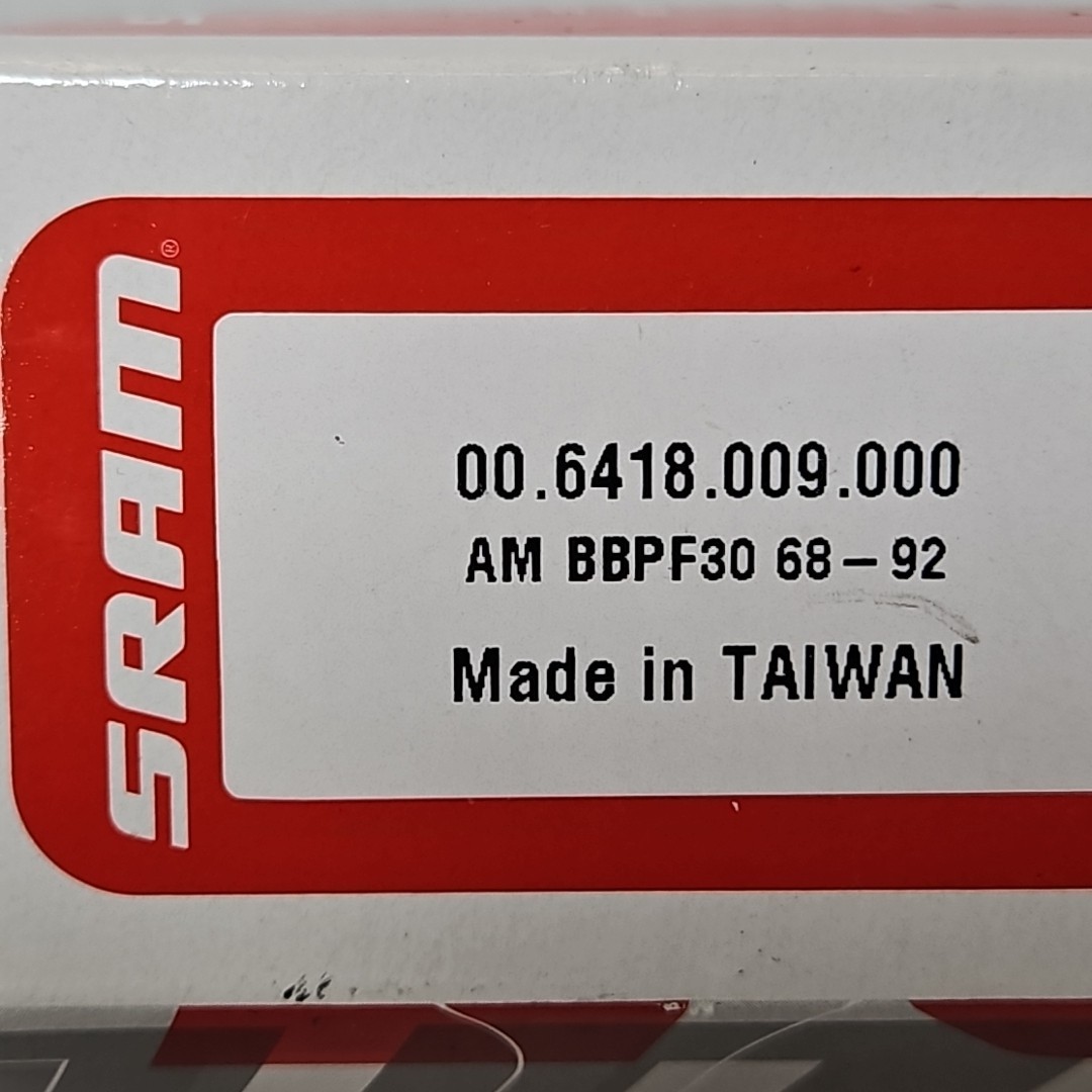 SRAM PF30 68/92mm – Wide Pressfit 30 Bottom Bracket – BB30 Pressfit