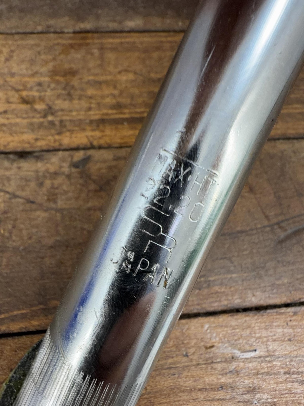 Vintage Sakae MT Quill Stem 22.2 5.4 Clamp Silver Japan Riser MTB Bar Cafe Bike