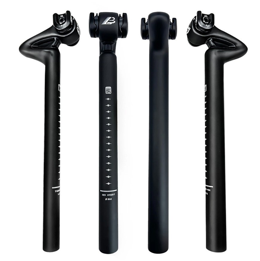 25° Carbon Fiber Bicycle Seatpost Road Bike Seat Post Tube 25.4/27.2/30.8/31.6mm