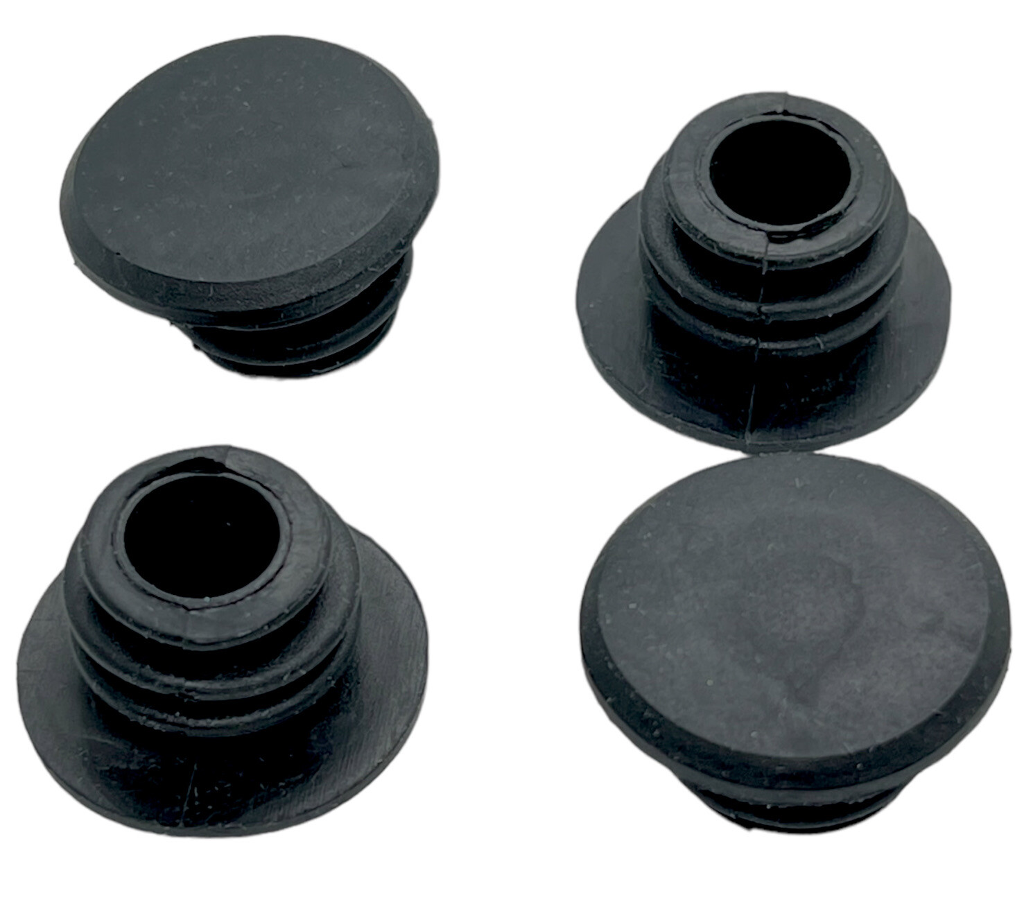 Rubber Bike Handlebar End Plugs / Grip Caps / Bicycle Bar End 4 Pack