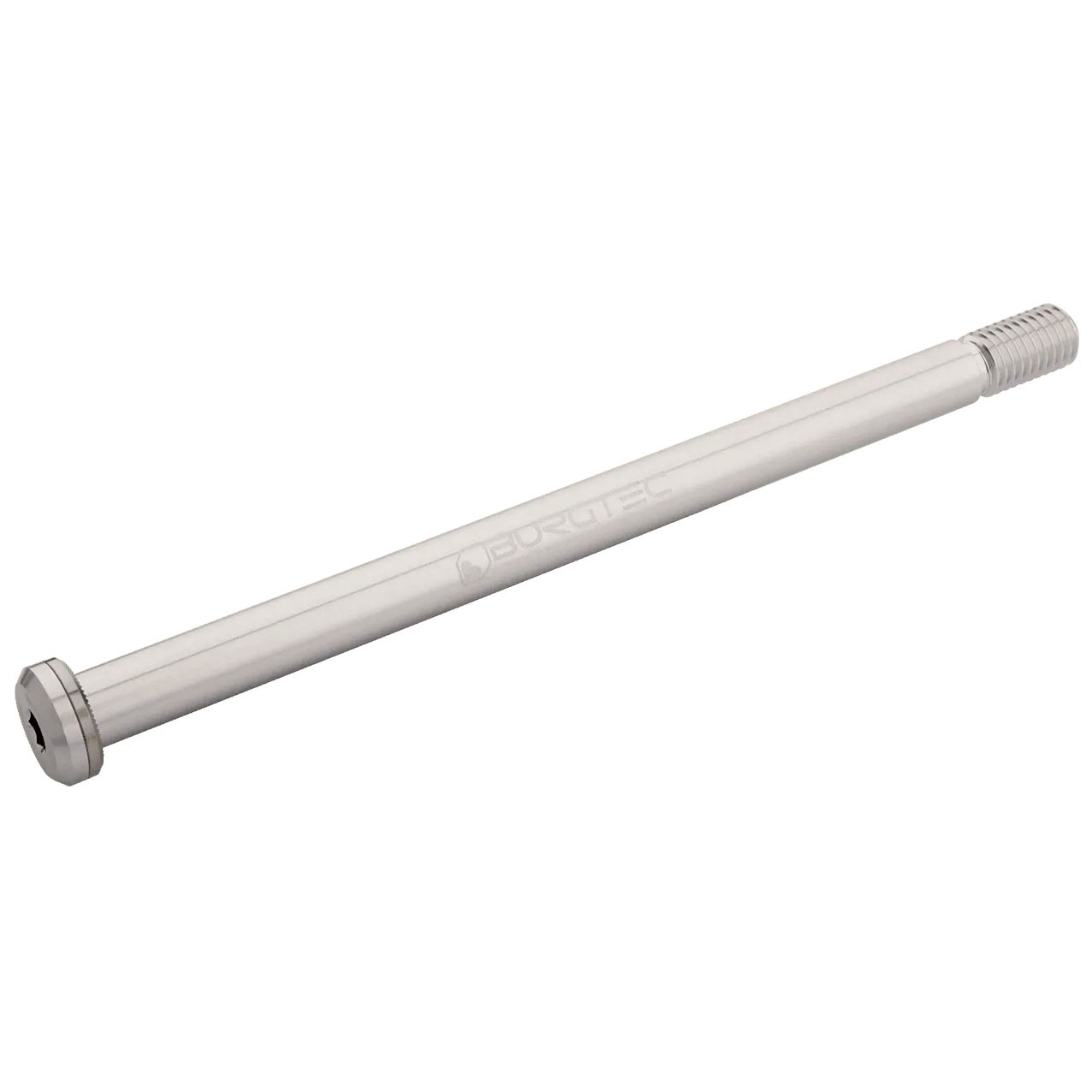 Burgtec 188mm x 12mm 1.00mm Pitch Rear Axle, Rhodium Silver