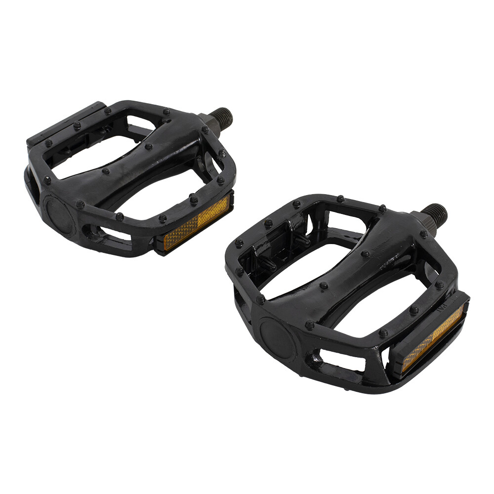 NEW ALLOY 1/2″ OR 9/16″ Axle Flat Platform Pedal for Track Fixie MTB Cruiser Kid