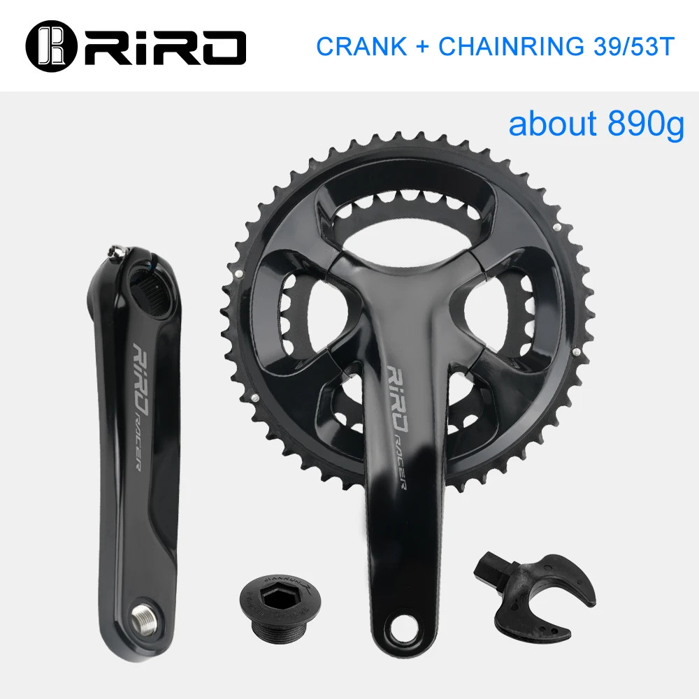 RIRO RACER R9 Road Bike Crankset 170mm 110BCD 50-34T 53-39T Double Chainring