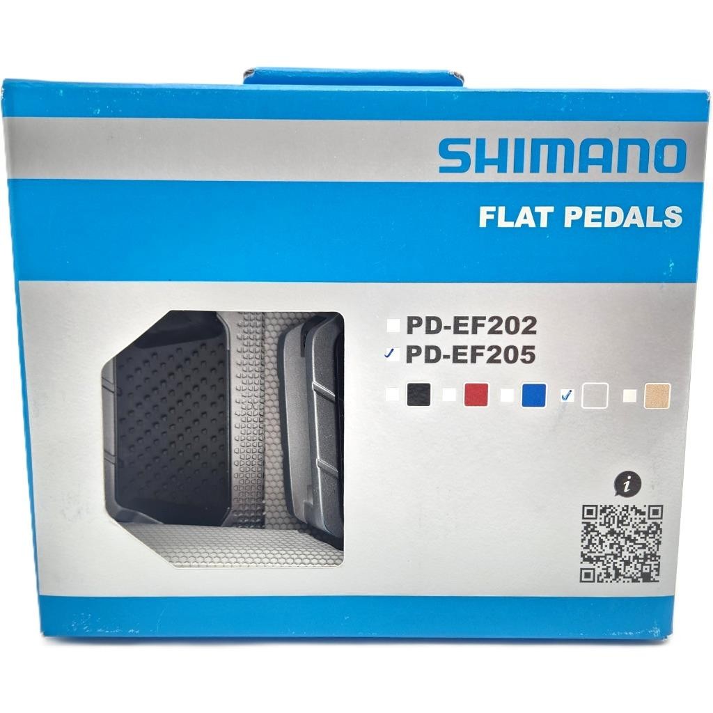 Shimano PD-EF205 Silver Urban Bicycle Flat Platform Pedals 9/16″