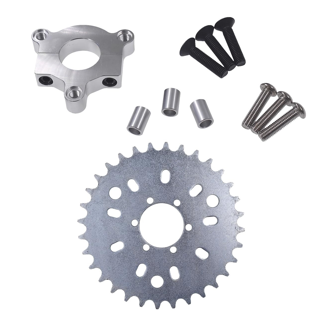 UAUS 32 T Sprocket with CNC Adapter Fit 1.5 inch hub 415 Chain 49cc 50cc 66cc 80