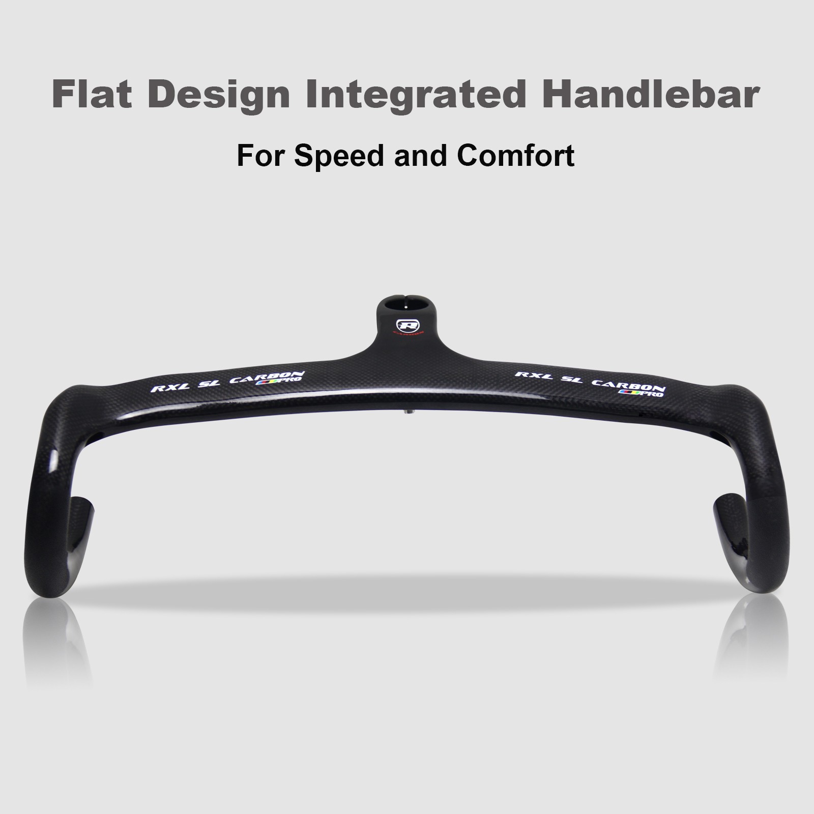 Integrated Carbon Road Drop Handlebars 1-1/8″ Racing Bike Handle Bars RXL SL