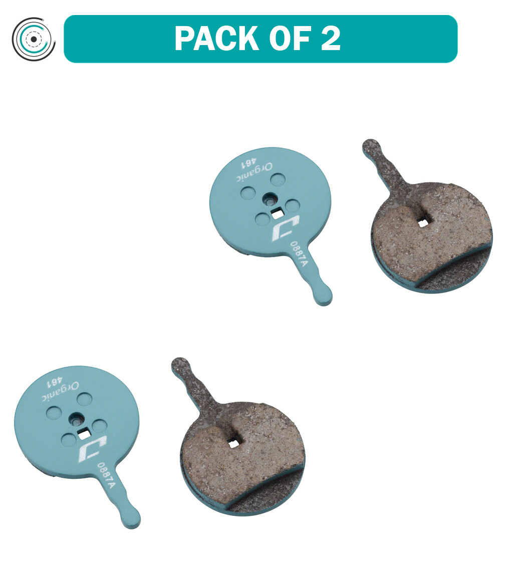 Pack of 2 Jagwire Sport Organic Disc Brake Pads for Avid BB5, Promax Render
