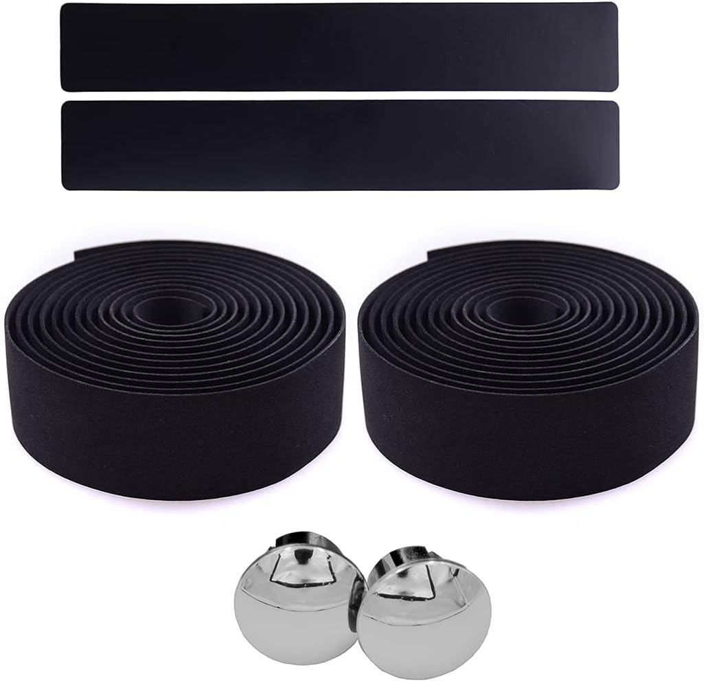 2PCS EVA Road Bike Bar Tape – Water-Resistant, Anti-Slip, Shock-Absorbing Design