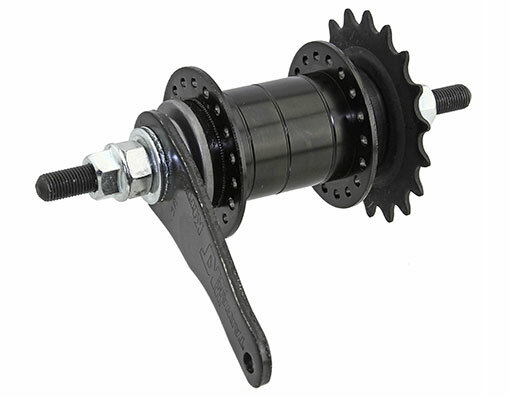 NEW! ABSOLUTE BICYCLE 36 SPOKE COASTER STEEL HUB 105G IN BLACK.