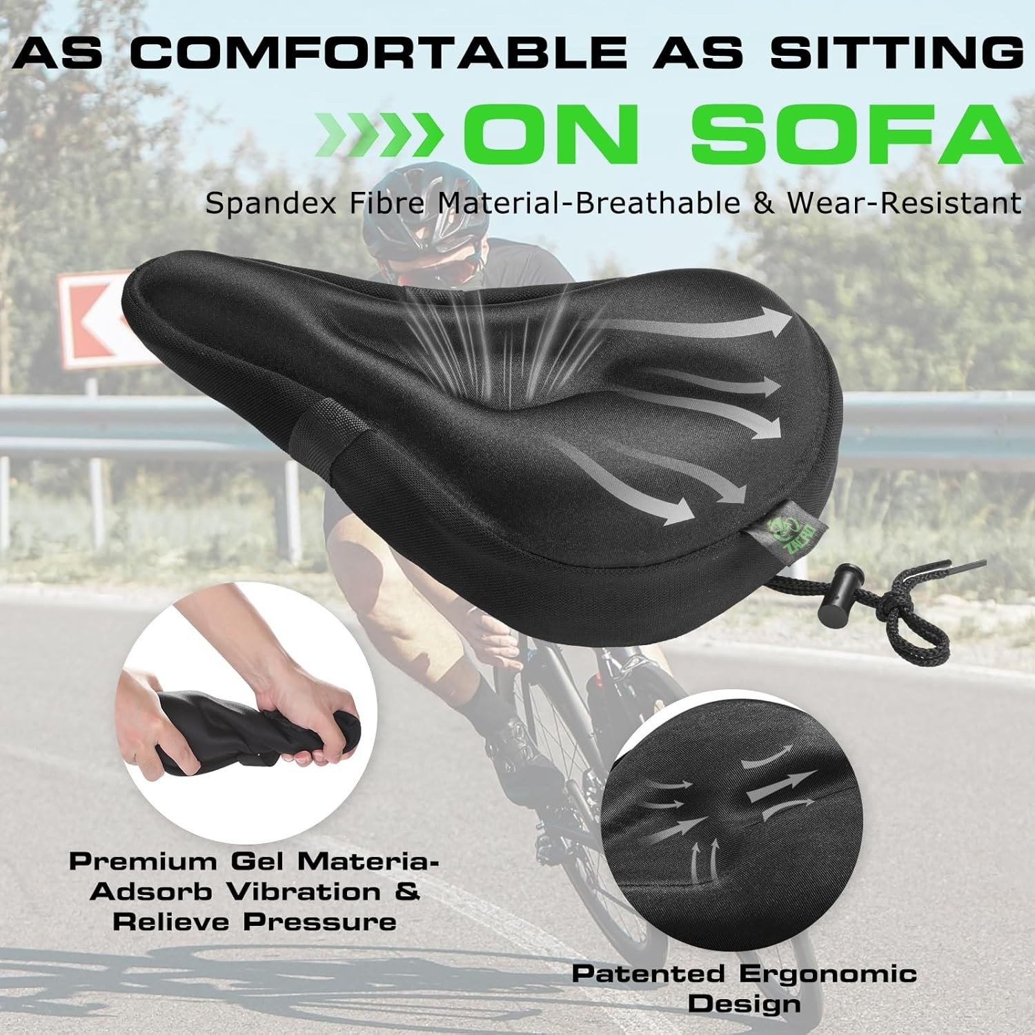 Waterproof Gel Bike Seat Cover – Ultimate Comfort for Indoor & Outdoor Cycling