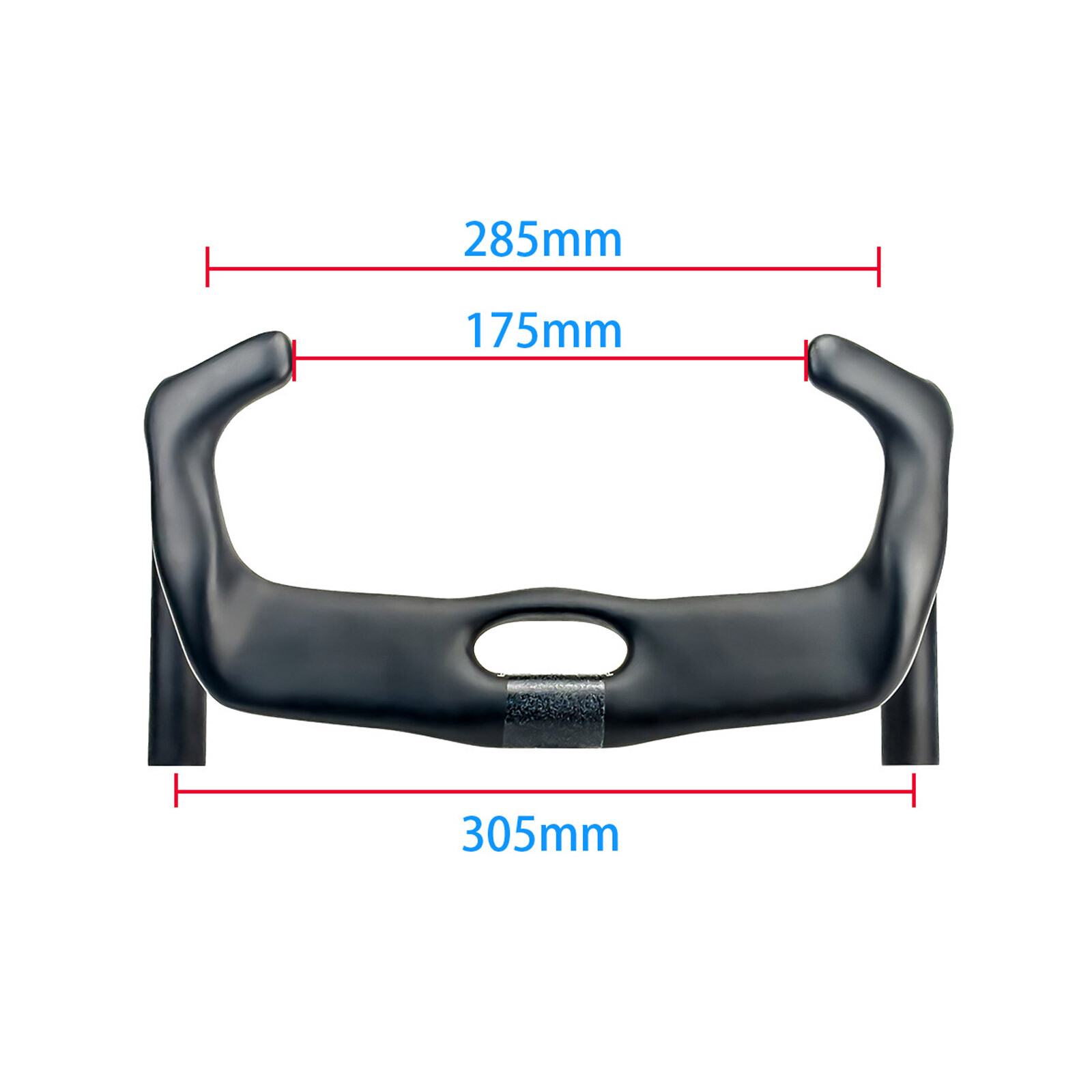 BALUGOE Carbon Fiber Track Cycling Handlebar TT Bike Handle Bar 31.8mm UCI