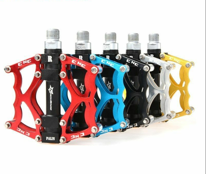 ROCKBROS Bike Platform Pedals Bicycle Flat Pedals Aluminum Alloy Anti-slip 9/16”