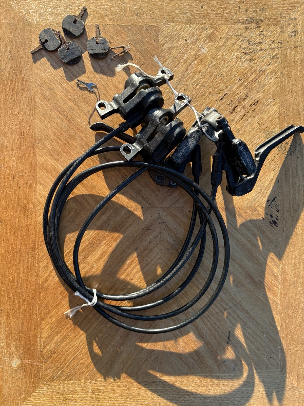 Promax Decipher Bike Hydraulic Disc Brake Set Front & Rear Pair w/ Cables
