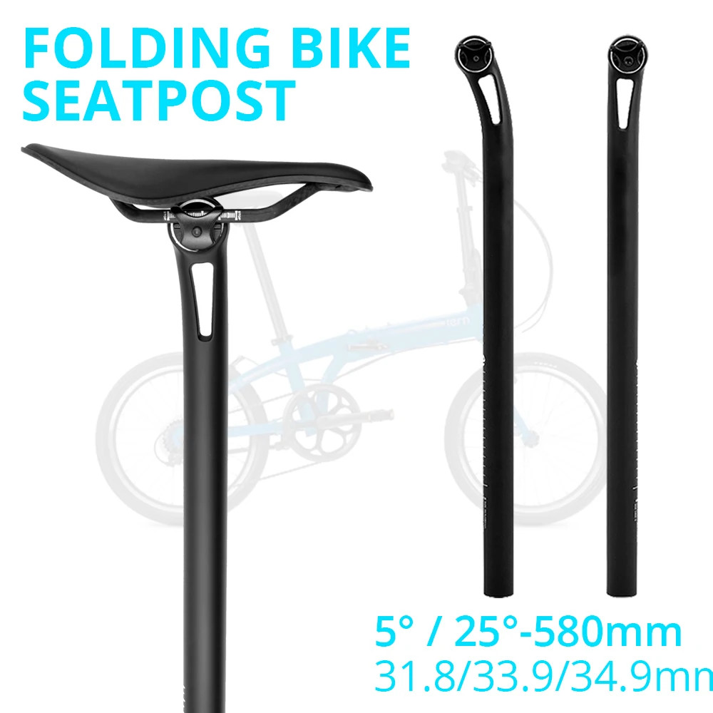 Full Carbon Folding Bike Seatpost 5°/25° Offset 31.8/33.9/34.9mm for C/P/T Line