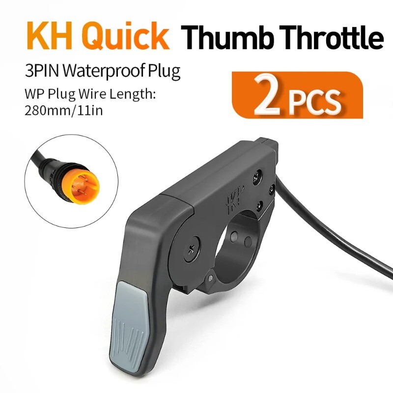 Ebike Thumb Throttle Quick Disassembly Left/Right Hand Finger Throttle 24/36/48V