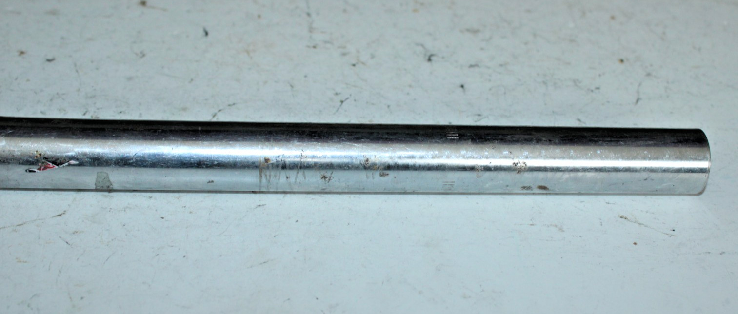 Vintage CCA BMX Seatpost Seat Tube 390/25.4mm 50mm Offset Silver Chromoly Steel~