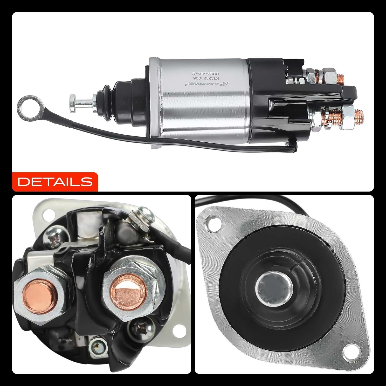 A-Premium Starter Solenoid Compatible with Freightliner – FC80 1999-2007, Arg…