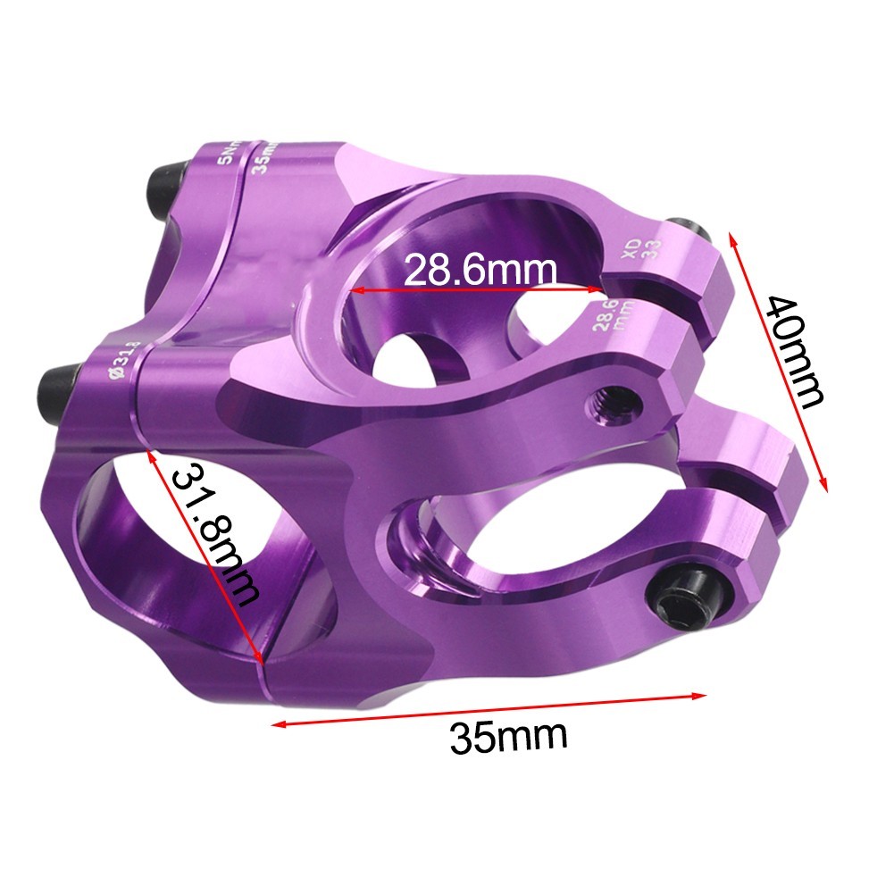 31 8MM Aluminum Alloy Bike Stem for Downhill Cycling Lightweight 123g Design