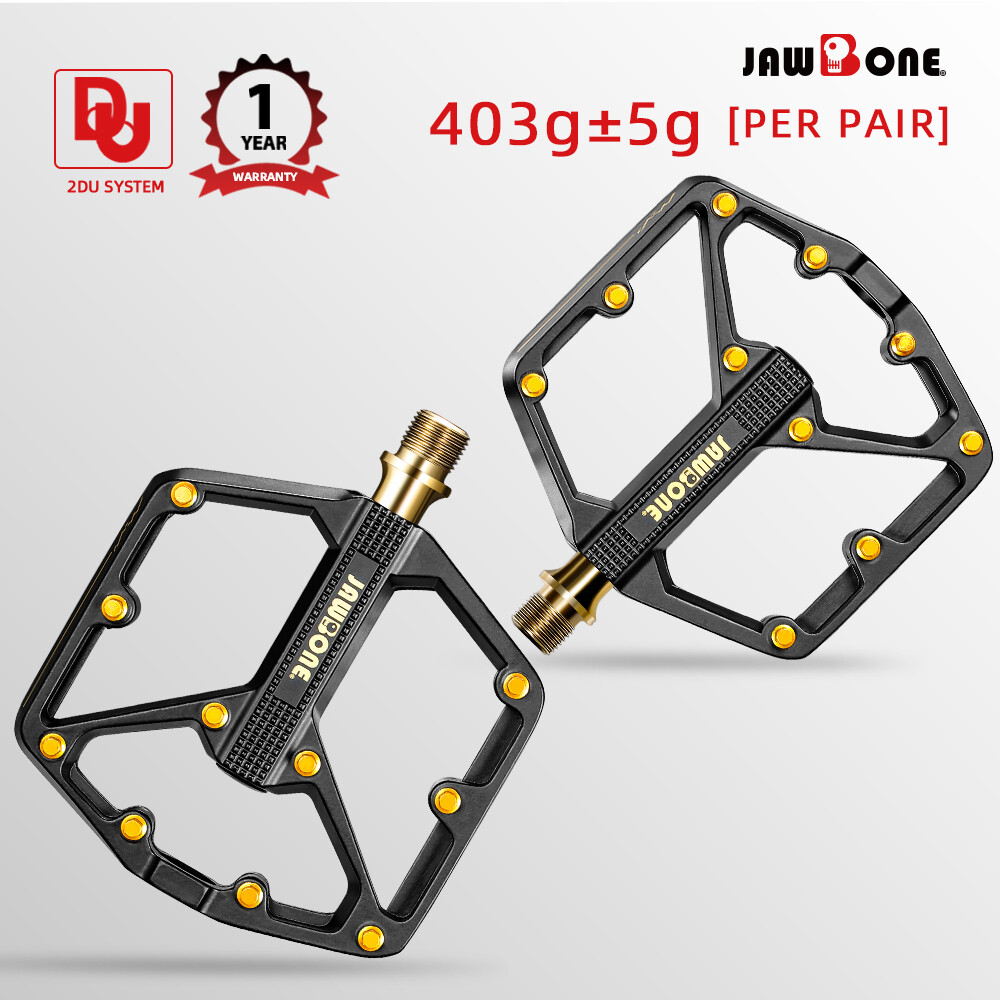 Mountain Bike Pedals MTB Flat Platform Pedal Aluminum 9/16 in DU Sealed Bearing