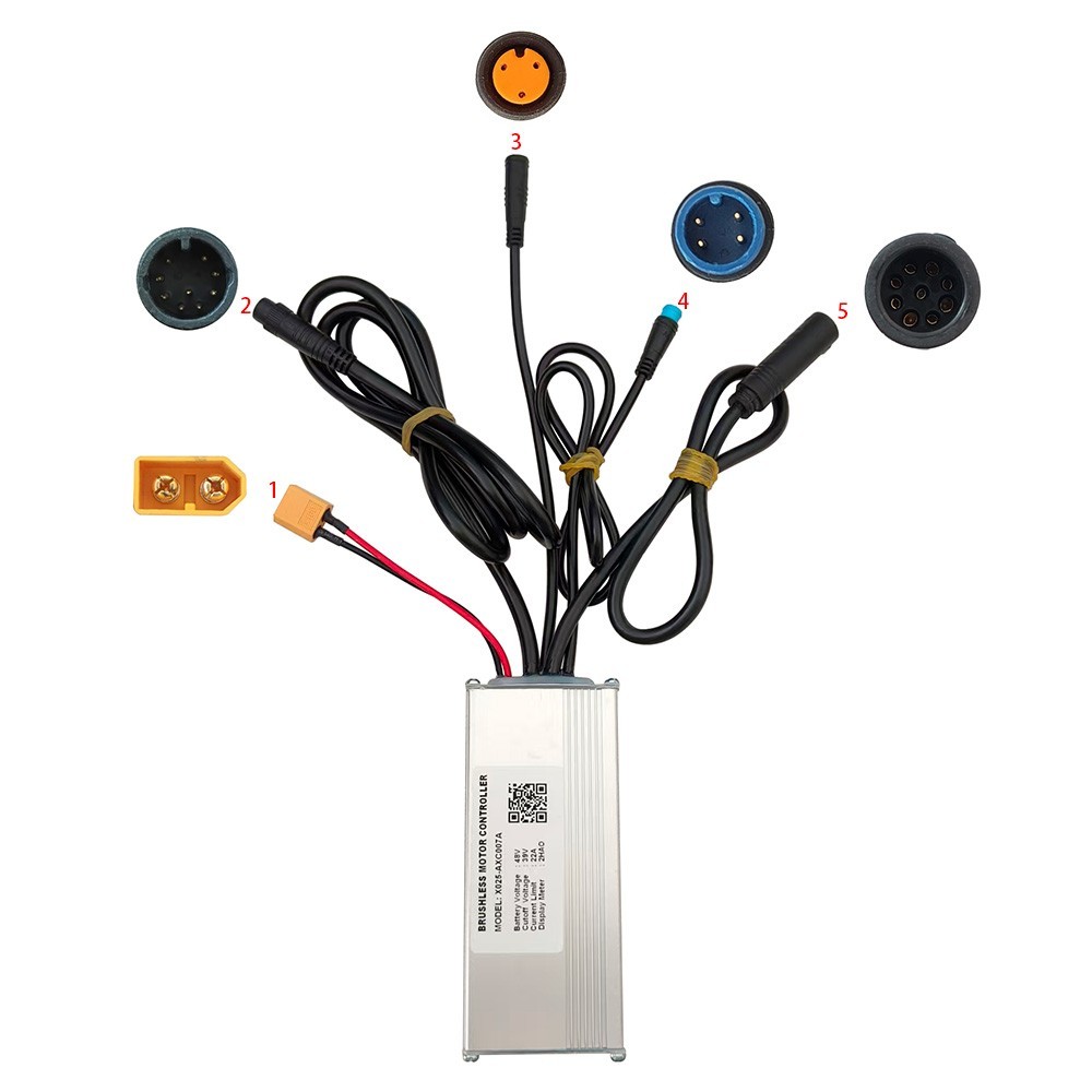 Brushless Motor Controller X025-AXC007A 48V Electric Bike Conversion Kit 2HAO