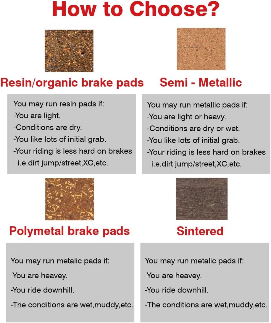 Organic Resin 2 Pairs Mountain Bike Disc Brake Pads for Hayes MX2 MX3 MX4 MX5