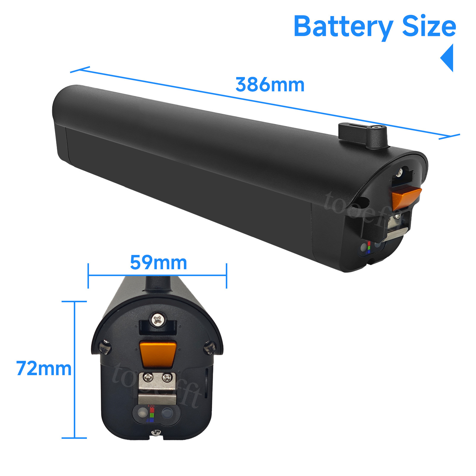 tooefft Electric Bike Battery 36V 9.6Ah 10Ah 10.5Ah for Aventon Soltera HIMO C30