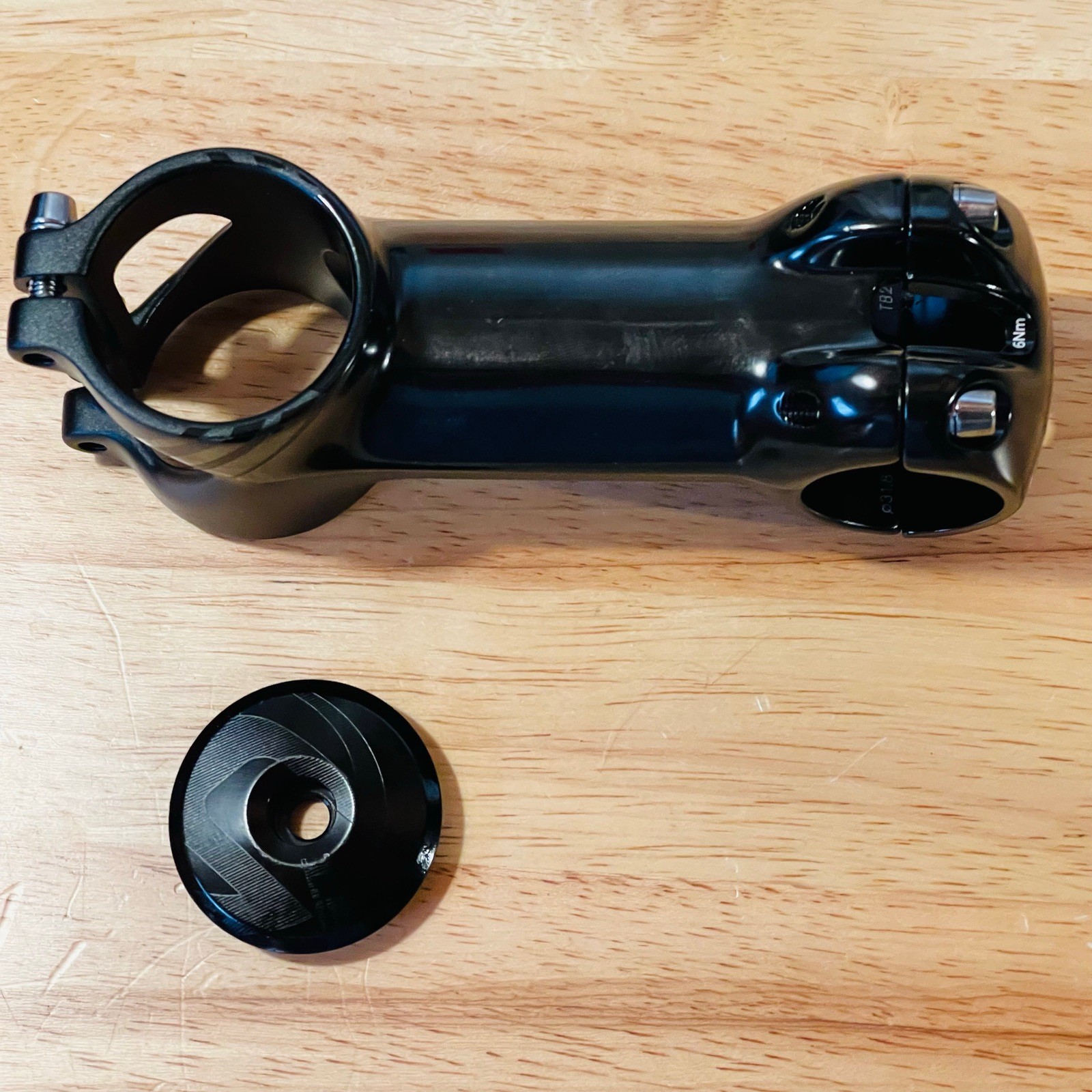 NOS Cannondale 1.5 Inch Threadless Stem 100mm 31.8 5 Degree + Alloy Top Cap