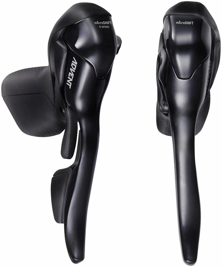 microSHIFT ADVENT Drop Bar Shifter Lever Set – 1×9 Speed ADVENT Compatible