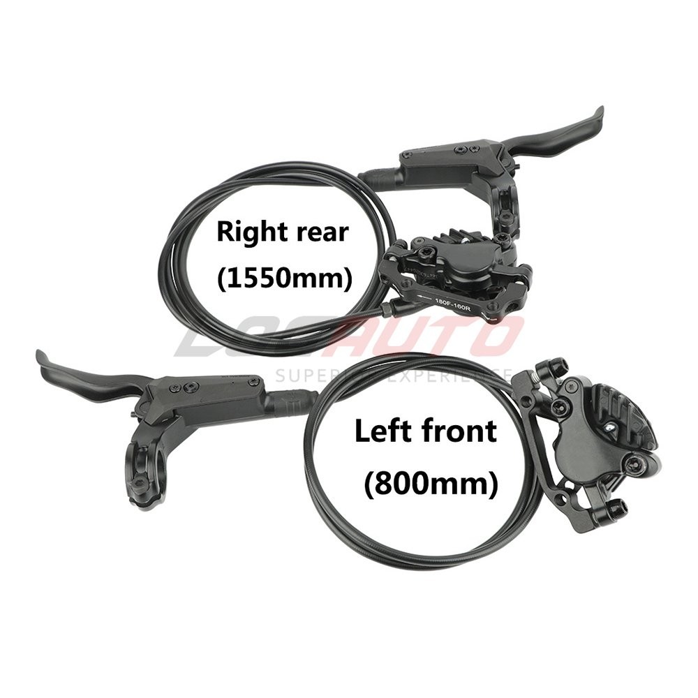 For XT M8000 Hydraulic Disc Front Rear Brake Set Lever Caliper 800mm/1550mm Bike