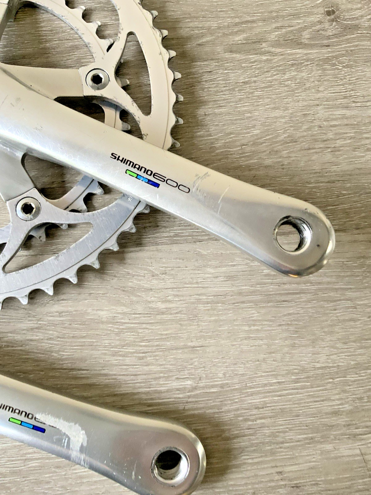 SHIMANO 600 ULTEGRA CRANKSET DOUBLE 6400 53-39 TOOTH 172.5 MM ARMS 6, 7, OR 8