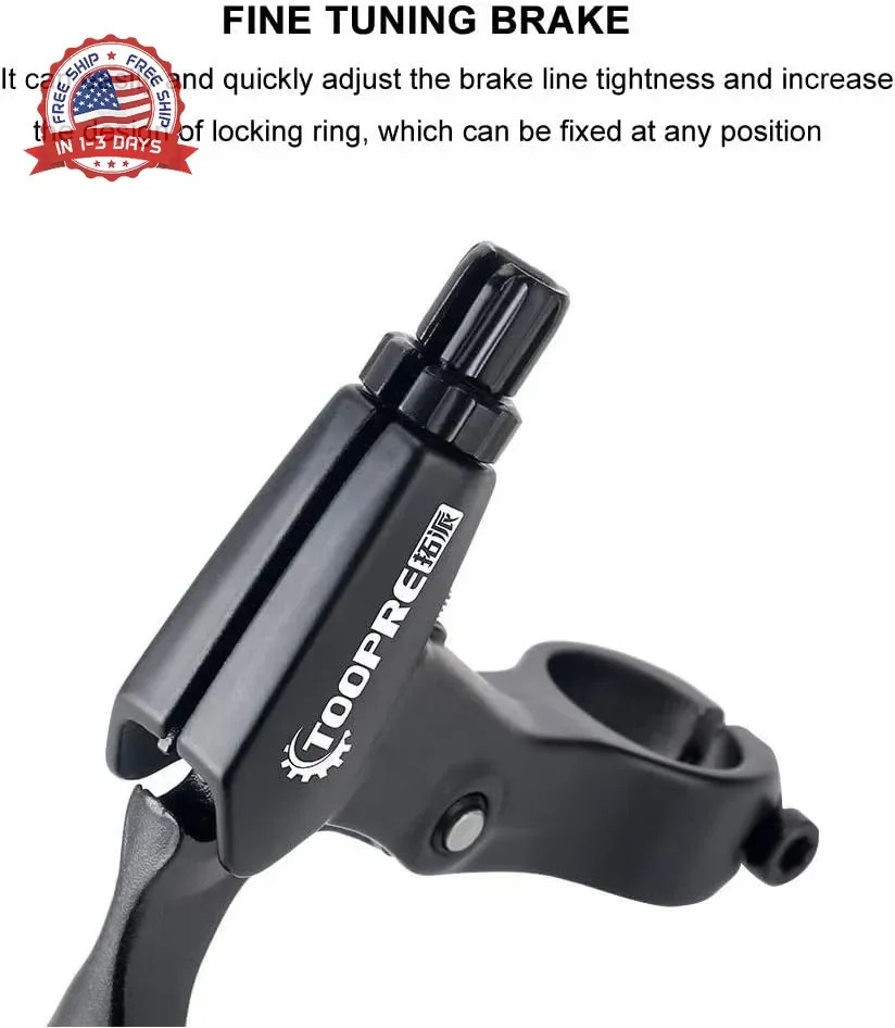 Xiaokeis 1 Pair Bicycle Brake Levers Aluminum Alloy Bicycle Brake Handle Left Ri