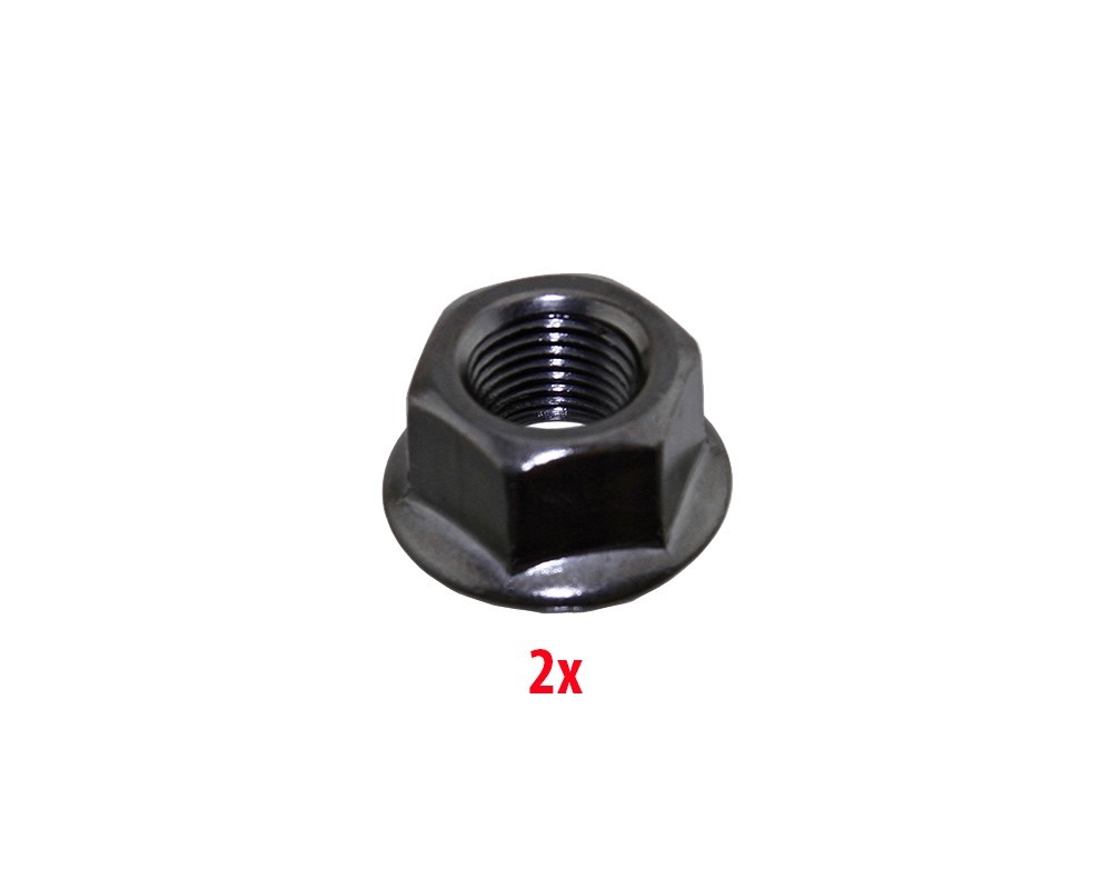 Bicycle Rear Axle 3/8 x 24T Black Coaster Brake Hub Nuts Lowrider BMX Cruiser.