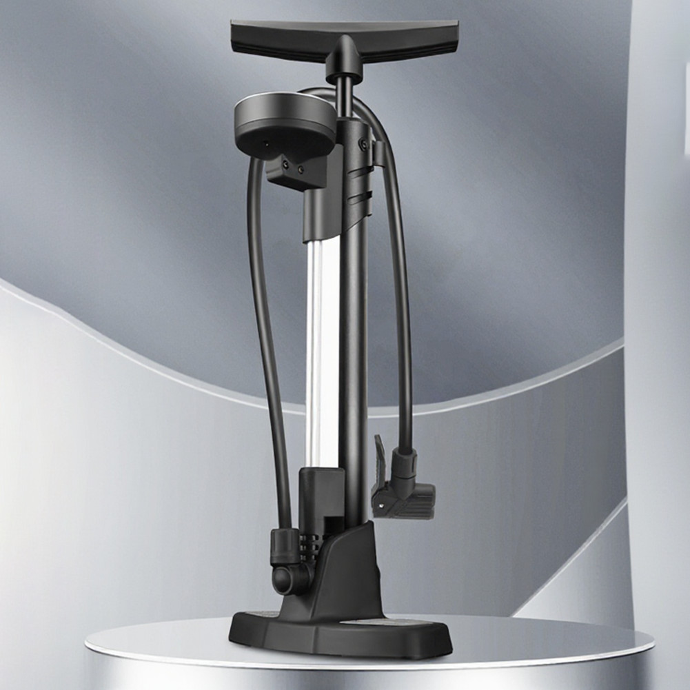 Vertical Mount Bicycle Pump with Extended 180 Degree Rotating Hose 160 PSI