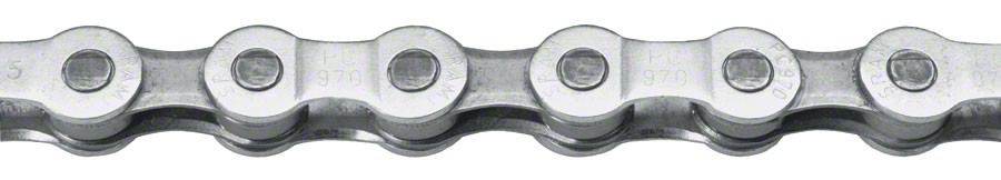 SRAM PC-971 9-Speed Silver Chain with PowerLink & Durable Chrome Hardened Rivet