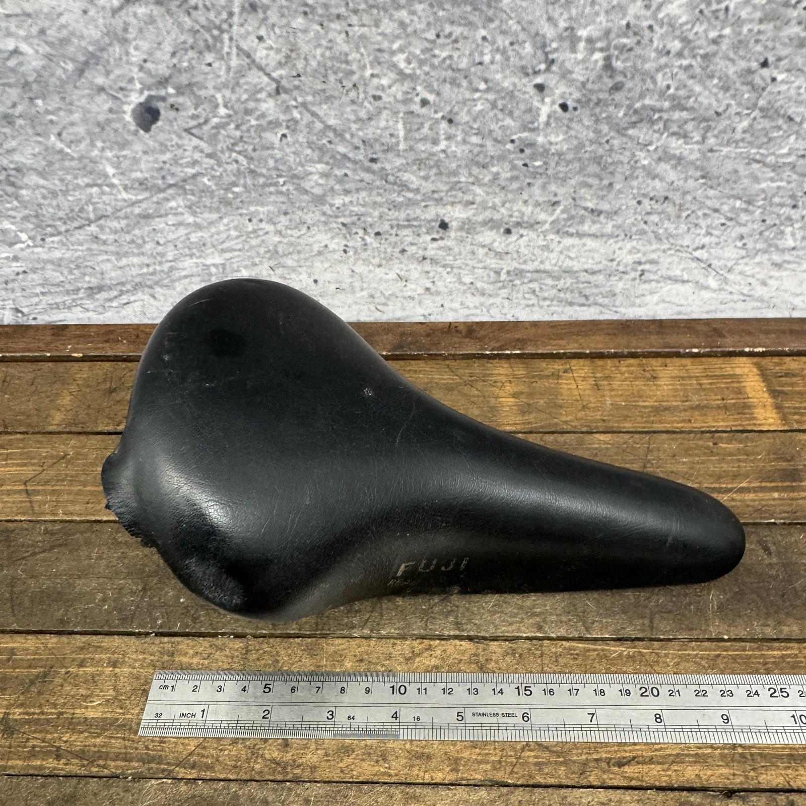 Vintage Fuji Road Look Bicycle Saddle Seat Black Road Racing Bike 70s 80s