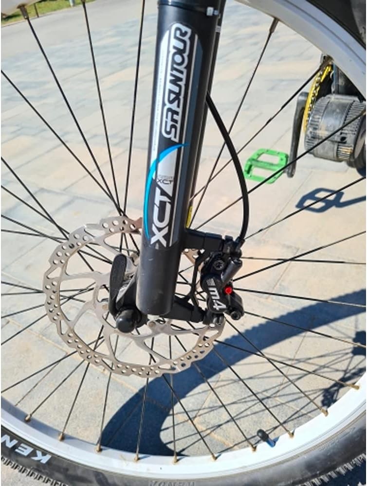 4-Piston MTB Hydraulic Brake Set with 160Mm Floating Disc Rotors, Front and Rear