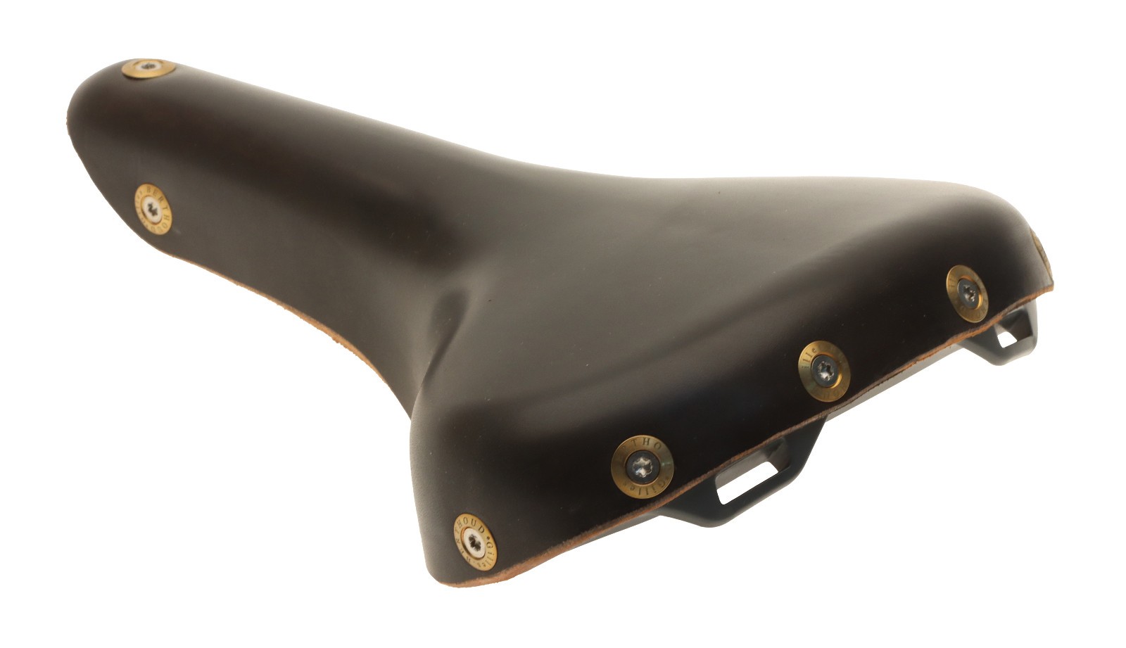 Gilles Berthoud Vars Saddle Titanium Rails Hard Leather Cover Black NEW NOS