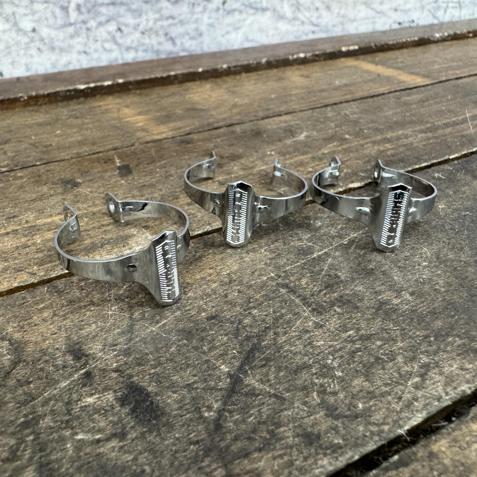 Vintage Shimano Down Tube BRake Clip Cable Clamp Set 1″ 25.4 Road No Screws