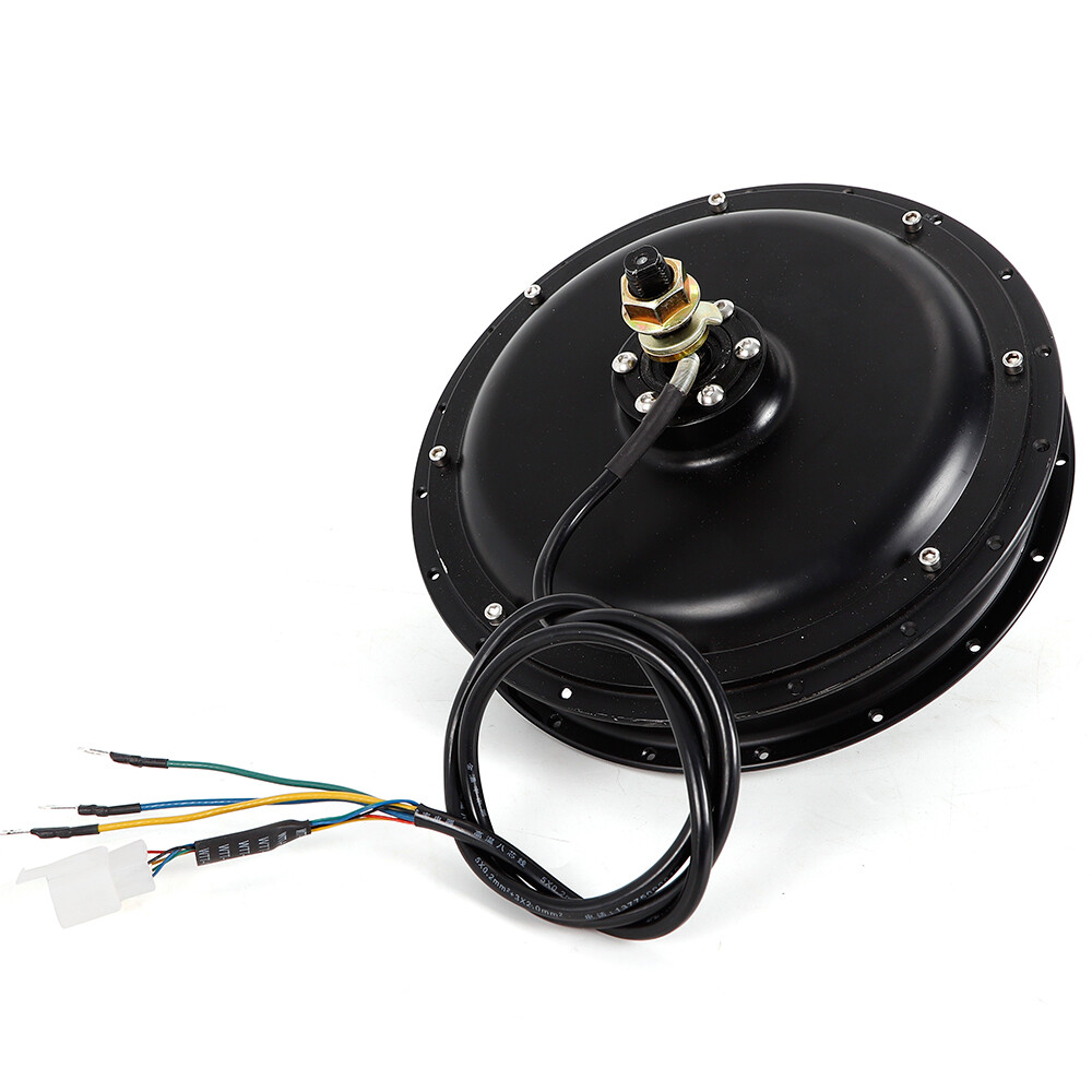 1500W 48V Brushless Gearless Rear Hub Motor 55Nm 20–28in 135mm 36H